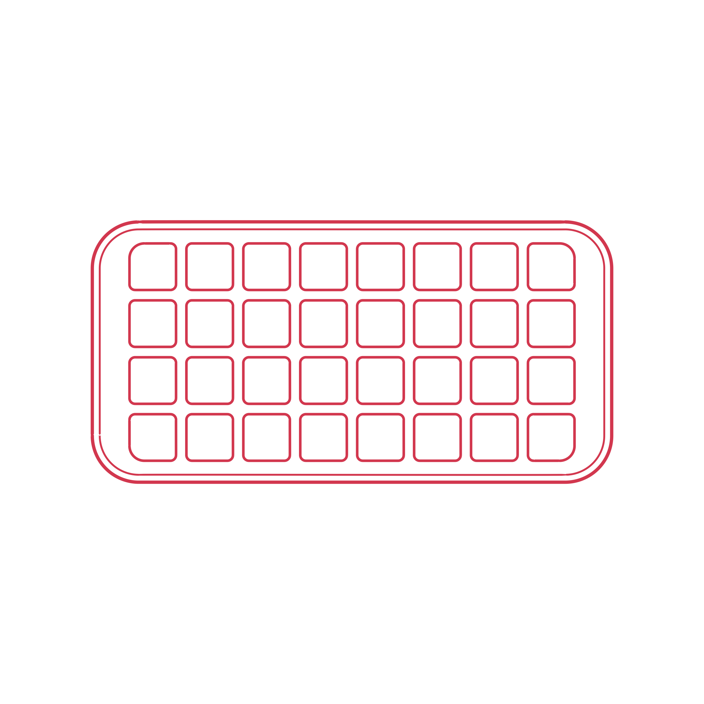 Objects Drinkware Accessories Ikea Inblandat Ice Cube Tray Outline Svg Vector Free Vectors